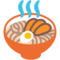 Steaming Bowl emoji on Google